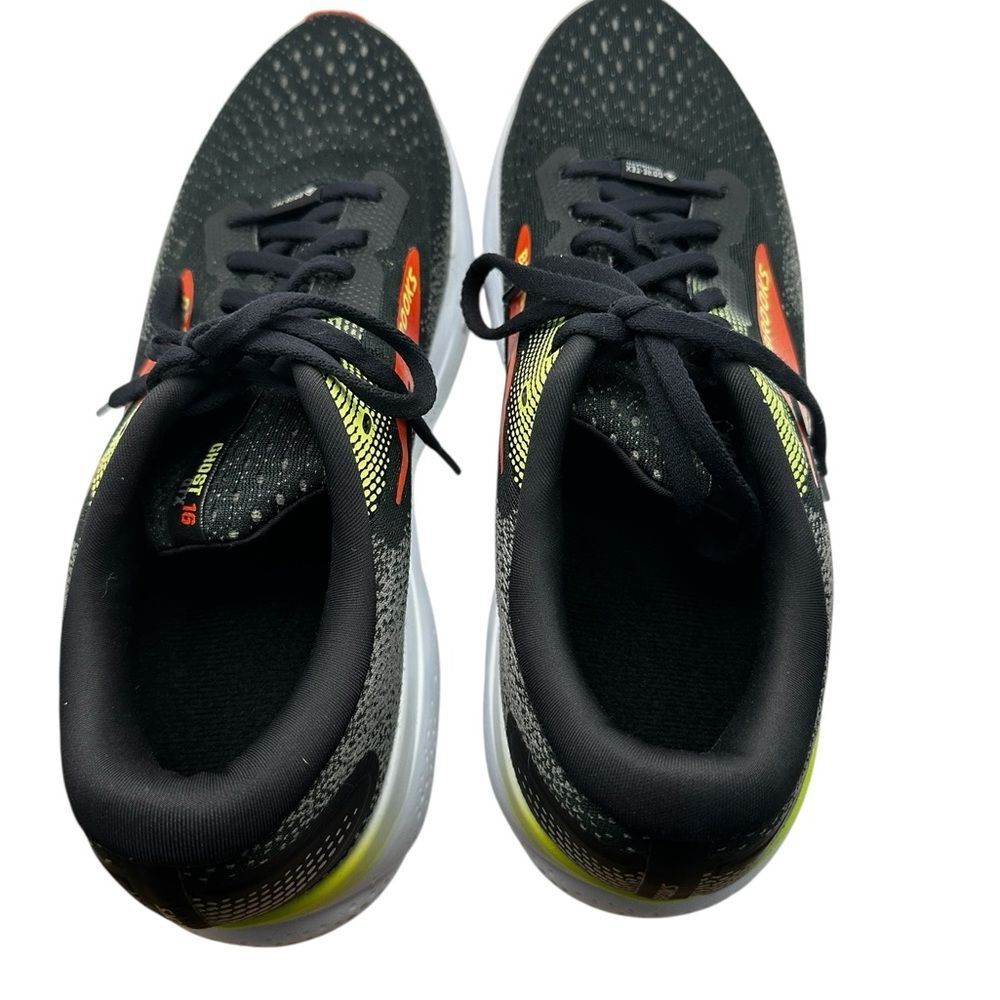 Brooks Ghost 16 Men’s Running Shoes US 11.5 D Black Orange Green Neutral - Picture 9 of 9